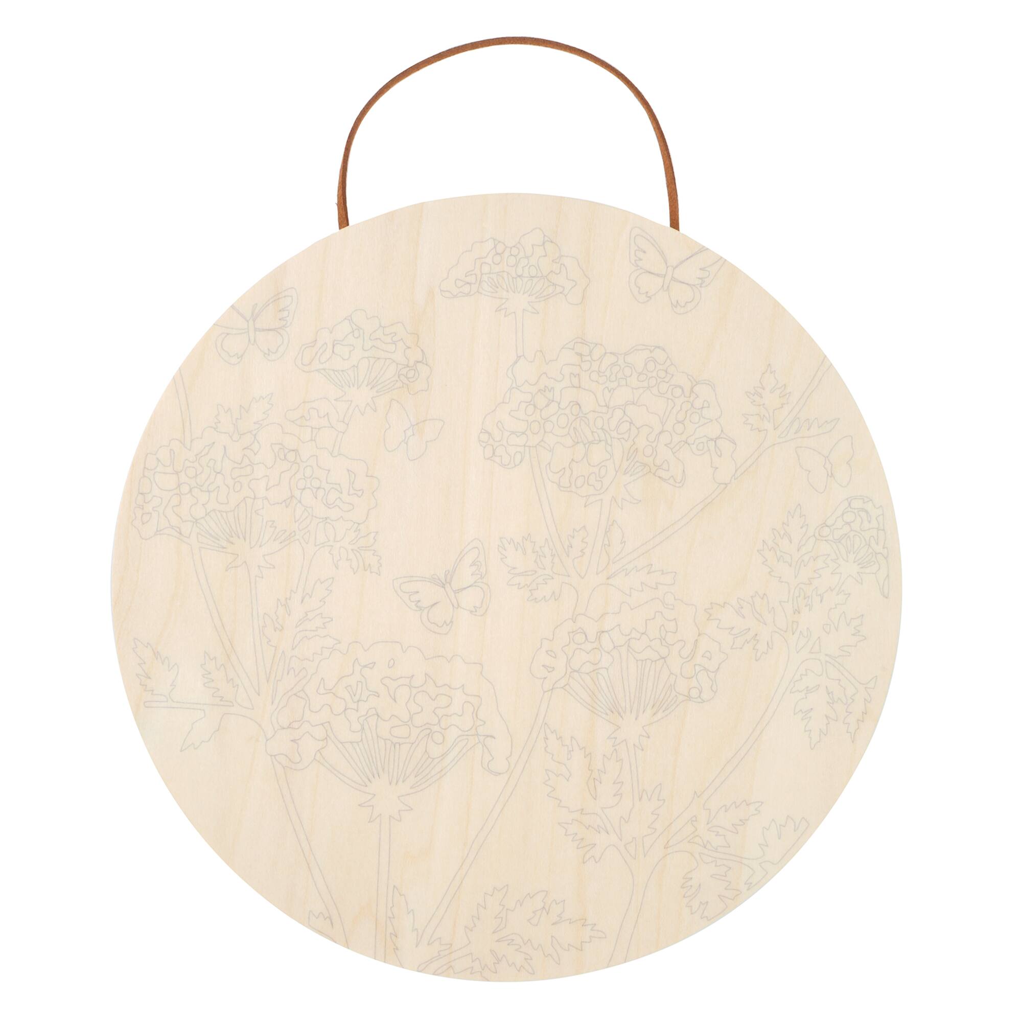 Wildflower Paint-by-Number Plywood Surface Kit by Artist's Loft®